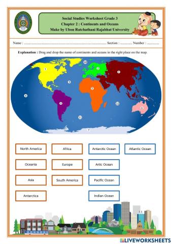 Continents and Oceans