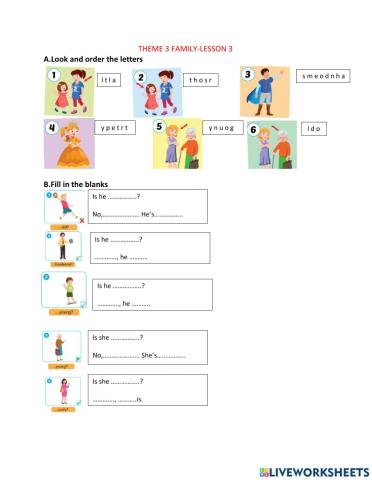 Theme 3 FAMILY -LESSON 3
