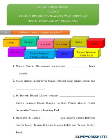 Memelihara dan Menyayangi Alam Sekitar