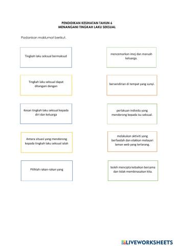 Tangani tingkah laku seksual