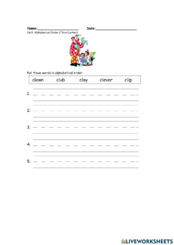 ABC Alphabetical Order