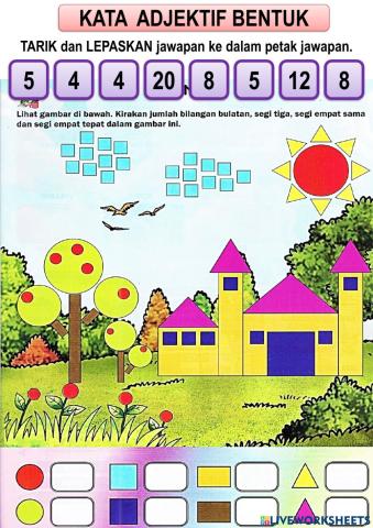 Kata Adjektif Bentuk