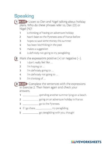 Speaking unit 6 funcltioning