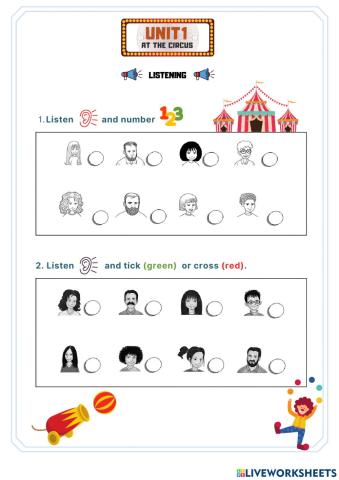 Unit 1:CIRCUS (listening)