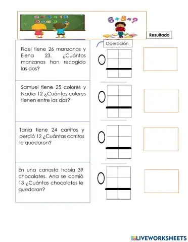 Problemas de suma y resta