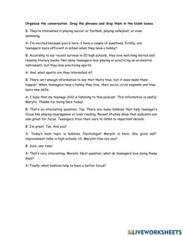 Podcast between a Psychologist and Radio Host