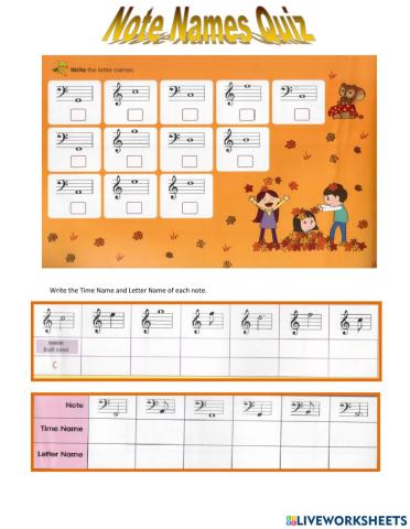 Note Names Quiz
