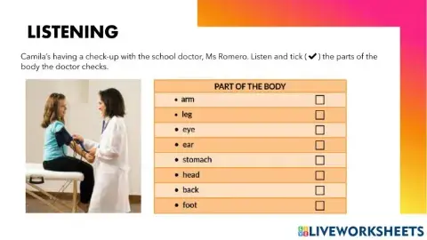 Visiting the school doctor