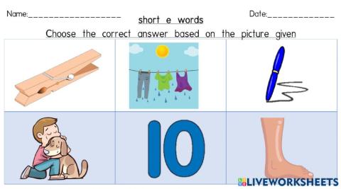 Short vowel-e words-4