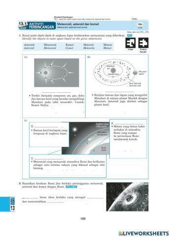 Bab 13:Meteoroid,Asteroid dan komet