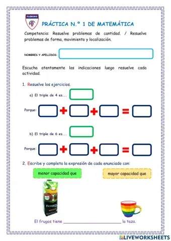 Práctica de Matemática