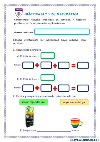 Práctica de Matemática
