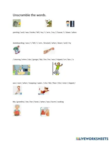 Past continuous injuries