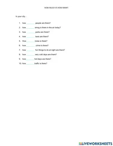 How much vs how many