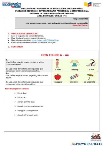 UNIDAD 8 Inglés The demonstratives