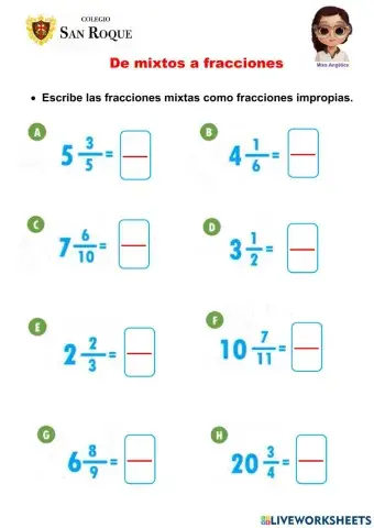 Fracciones mixtas