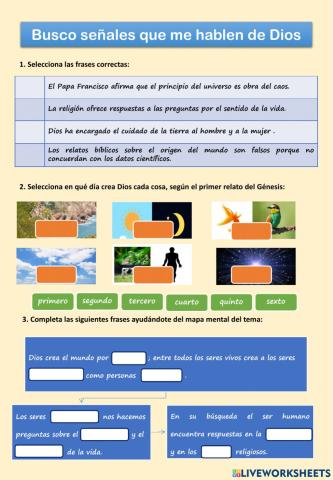 Busco señales que me hablen de dios
