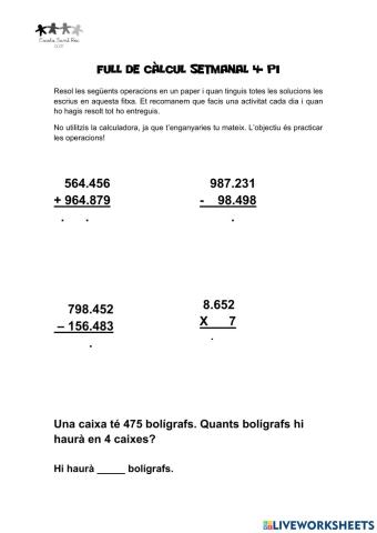 Full de càlcul 4-PI