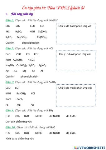 Phiếu ôn tập giữa kì 05