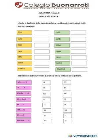 Evalaución BLOQUE 1