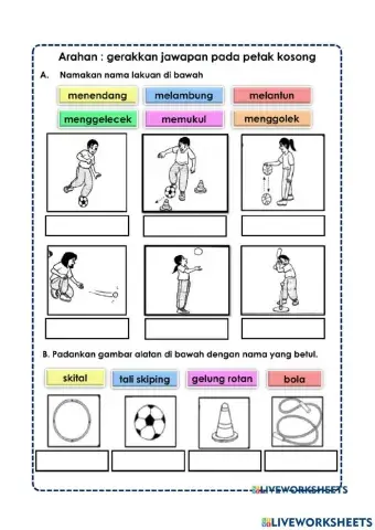 Nama lakuan dan jenis peralatan