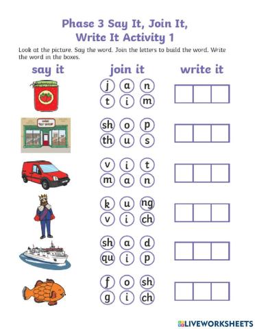 Phase 3 phonics review
