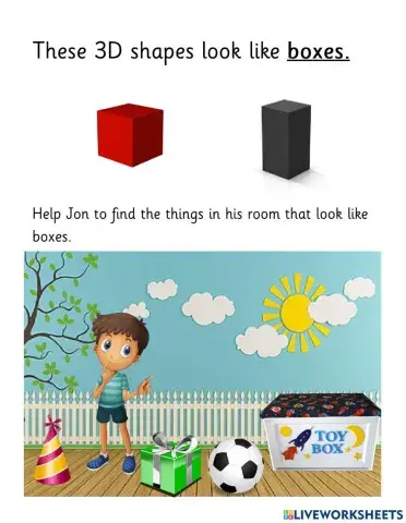 3d shapes - Boxes