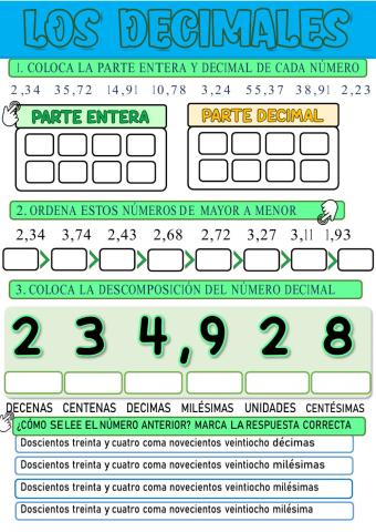 Números decimales 