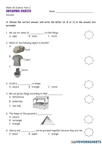 Grouping objects (Revision)