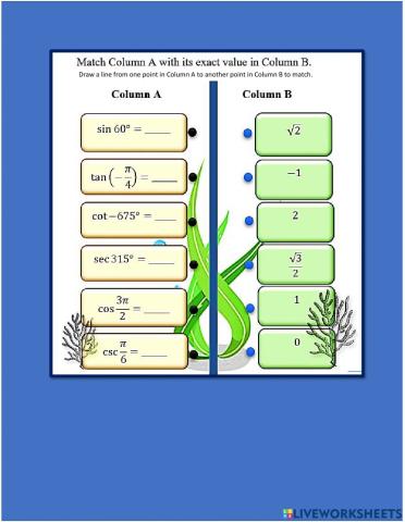 2Q W5 Day 1-2 Are you ready (finding exact values of circular functions)