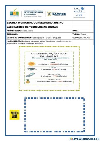 Classificação silábica