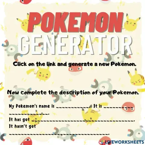 Pokemon Generator