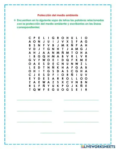 Protección del medio ambiente