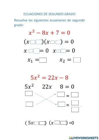 Ecuaciones de 2do grado