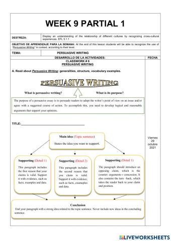 Argumentative writing