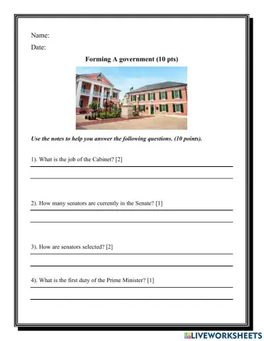 Forming a Government