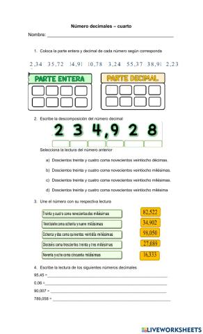 Números  decímales