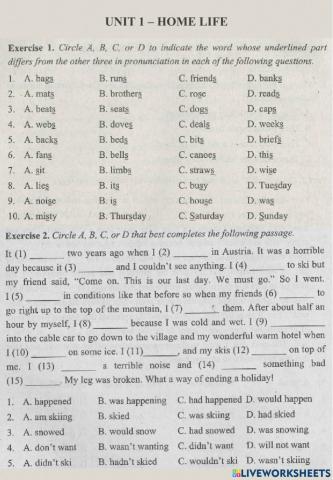 Grade 12 - MOET English - Unit 1 Workbook