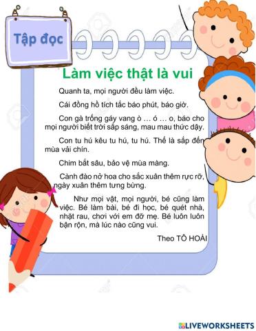 TĐ Làm việc thật là vui