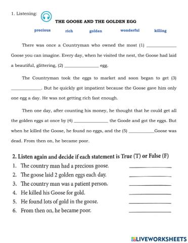 Tieng Anh 5 Unit 18 Listening