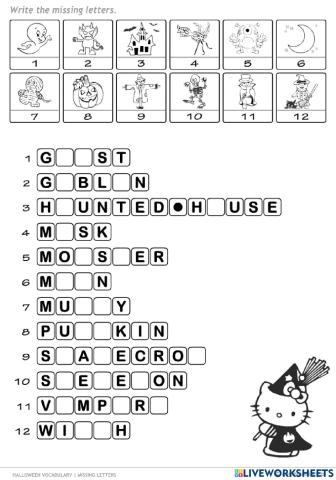 Halloween - Vocabulary