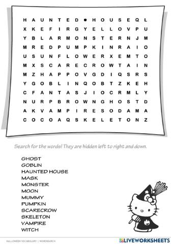 Halloween - Vocabulary