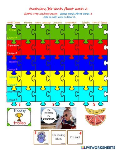 Words About Words Vocabulary 4