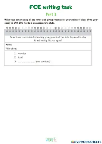FCE Writing Test 2 Part 1