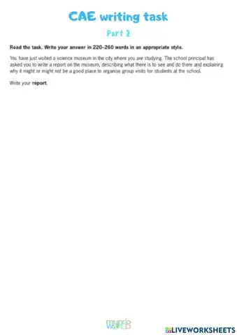 CAE Writing Test 2 Part 2