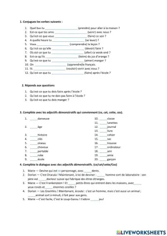 Révision- modules 3 et 4