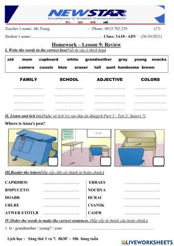 3A10-Lesson 9 - Review
