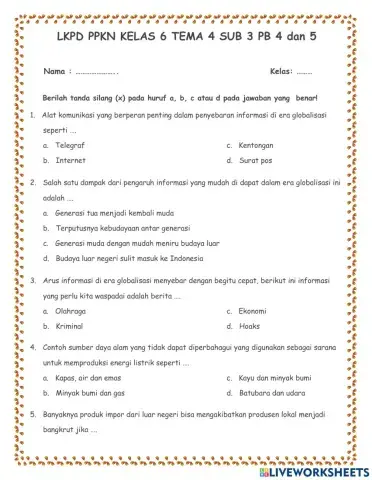 LKPD PPKN Tema 4 Sub 3 PB 5