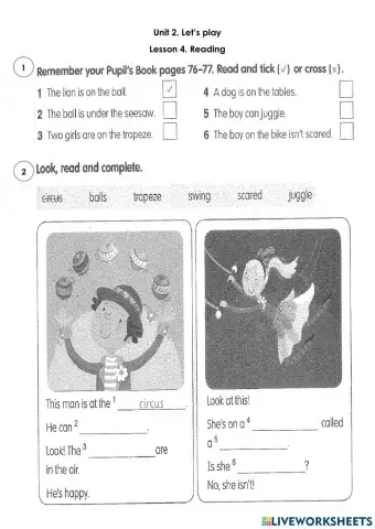 Academy stars 1 Unit 6