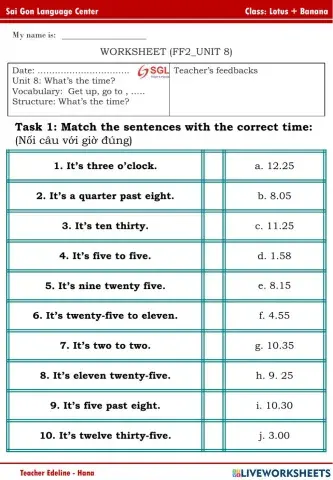 FFS2 Lotus + Banana Unit 8